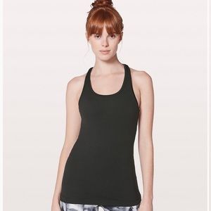 lululemon Cool Racer Back. Peacock feathers. Sz 4